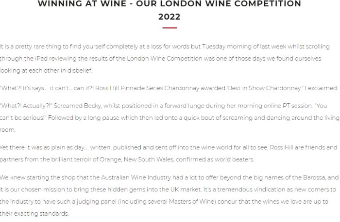 London Wine Competition