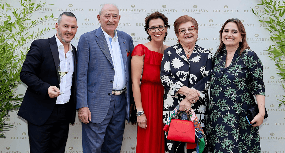 Rudy Travagli, Vittorio Moretti, Francesca Moretti, Mariella Moretti, and Angela Frenda.