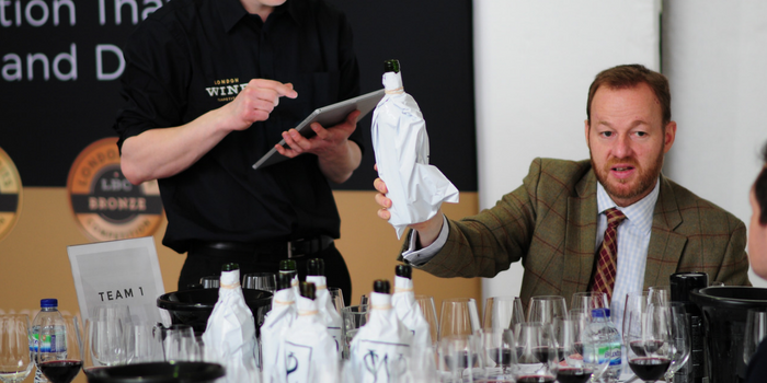 LWC - Judges blind tasting wine