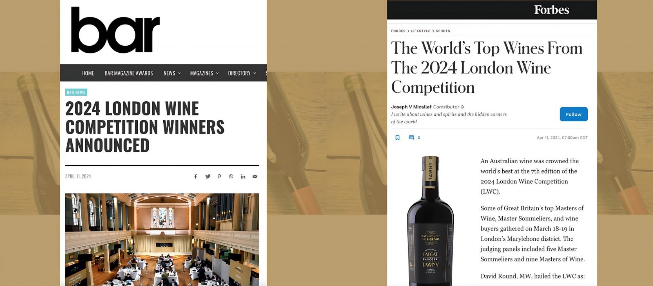 Photo for: Celebrating Excellence: A Recap of the 2024 London Wine Competition Winners