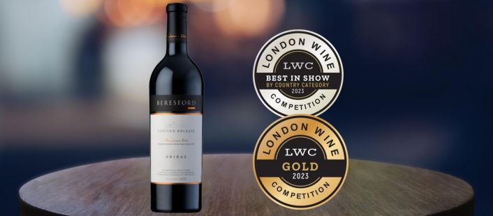 Photo for: 2015 Beresford Limited Release Shiraz Takes The Best Shiraz Award