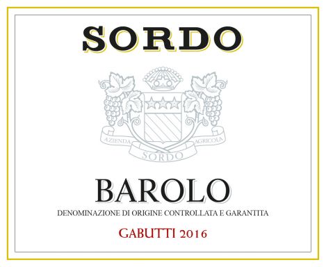 Logo for: SORDO BAROLO DOCG GABUTTI 2016