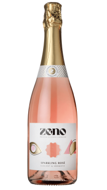 Logo for: ZENO alcohol-liberated Sparkling Rosé NV.