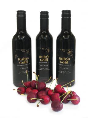 Logo for: Ruby's Gold Fortified Cherry Wine