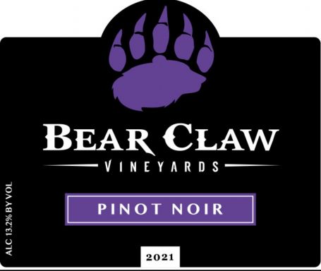 Logo for: Bear Claw Vineyards, Inc. Pinot Noir
