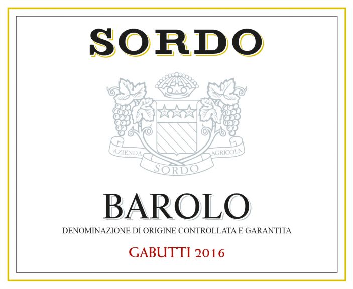 Photo for: SORDO BAROLO DOCG GABUTTI 2016