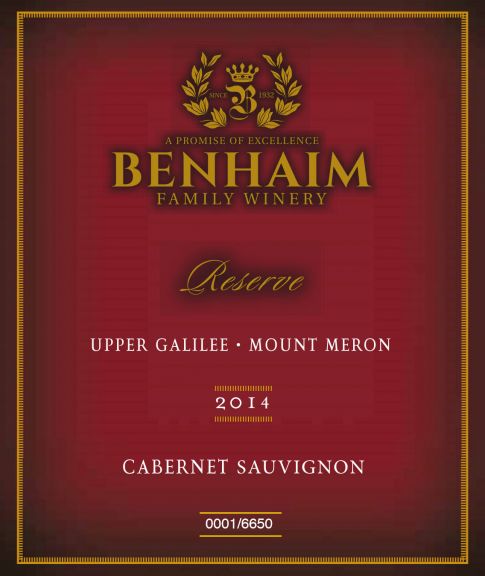 Photo for: Benhaim Cabernet Sauvignon Reserve 2014